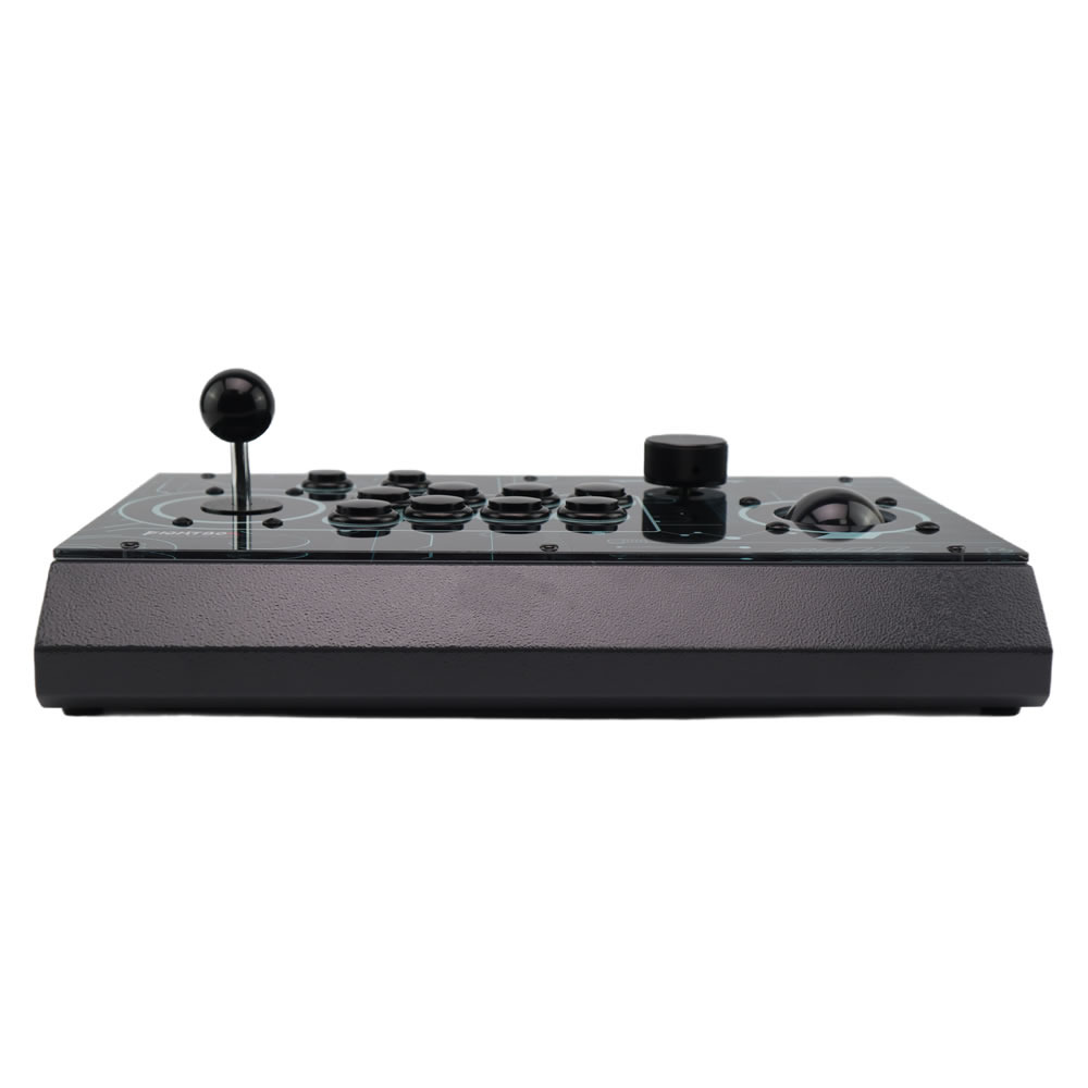 Trackball Controller Arcade - จอยสติ๊กต่อสู้แบบอาร์เคด FightBox R10-PRO พร้อมแทร็กบอลและสปินเนอร์ คอนโทรลเลอร์เกมย้อนยุคสำหรับ PC/PS