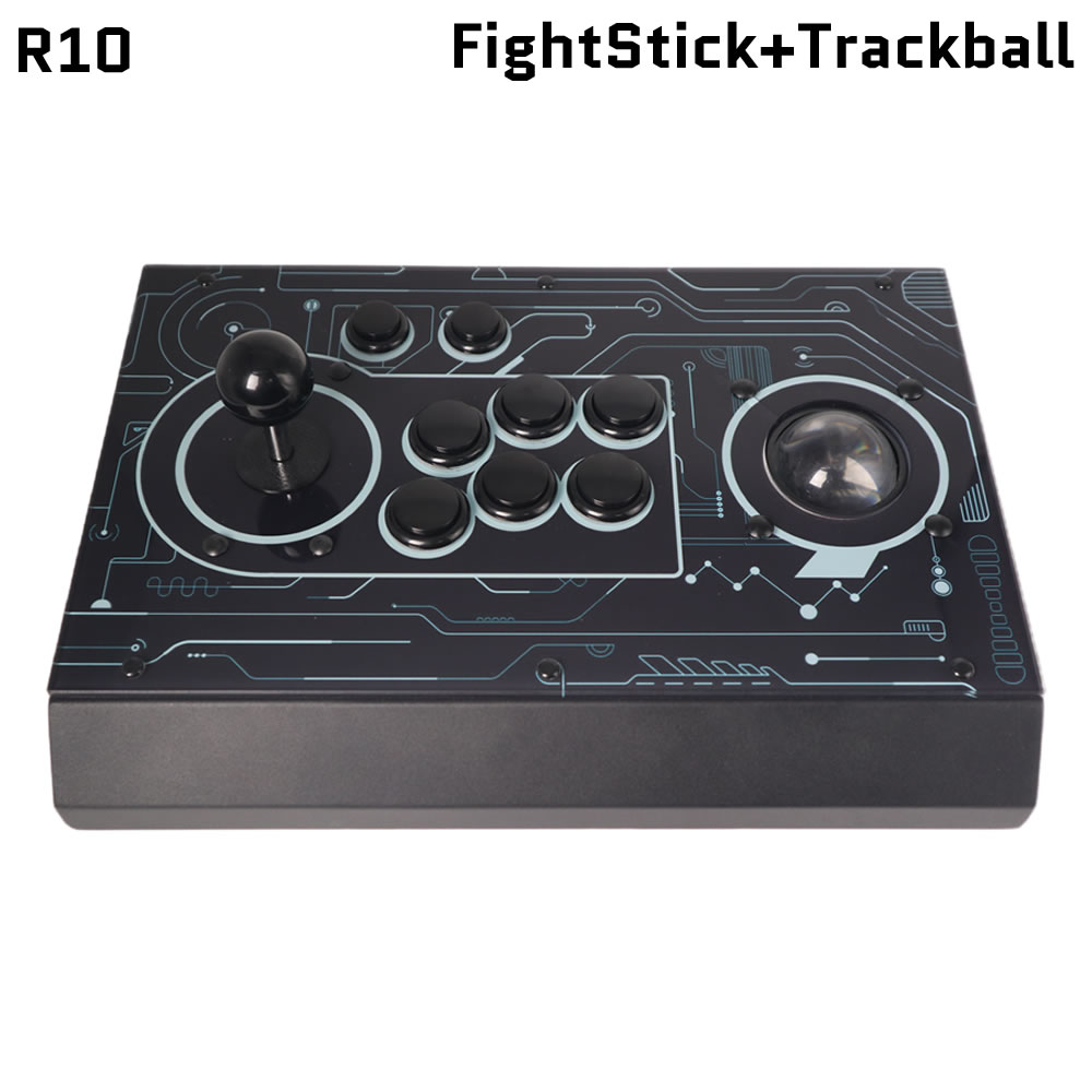 Trackball Controller Arcade - FightBox R10 อาร์เคดไฟท์สติ๊ก จอยสติ๊ก Sanwa บอร์ด