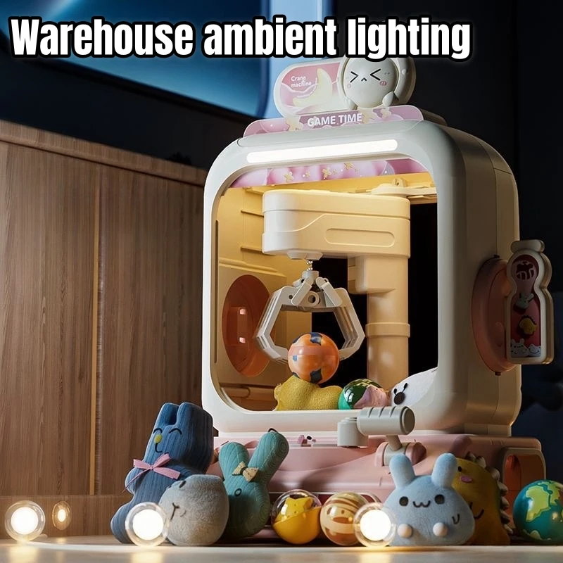 Arcade Vending Machine - เครื่องเกมคีบตุ๊กตาอิเล็กทรอนิกส์ ปรับระดับได้ พร้อมเสียงเพลง ของขวัญวันเกิดสำหรับเด็ก