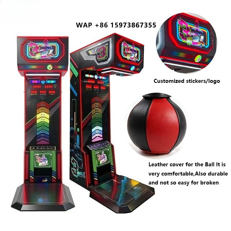 Arcade Games & Vending Co - เครื่องจำลองการชกมวยอิเล็กทรอนิกส์ แชมป์มวยสากล บิ๊กพันช์ คิกบ็อกซิ่ง สำหรับศูนย์เกมเชิงพาณิชย์