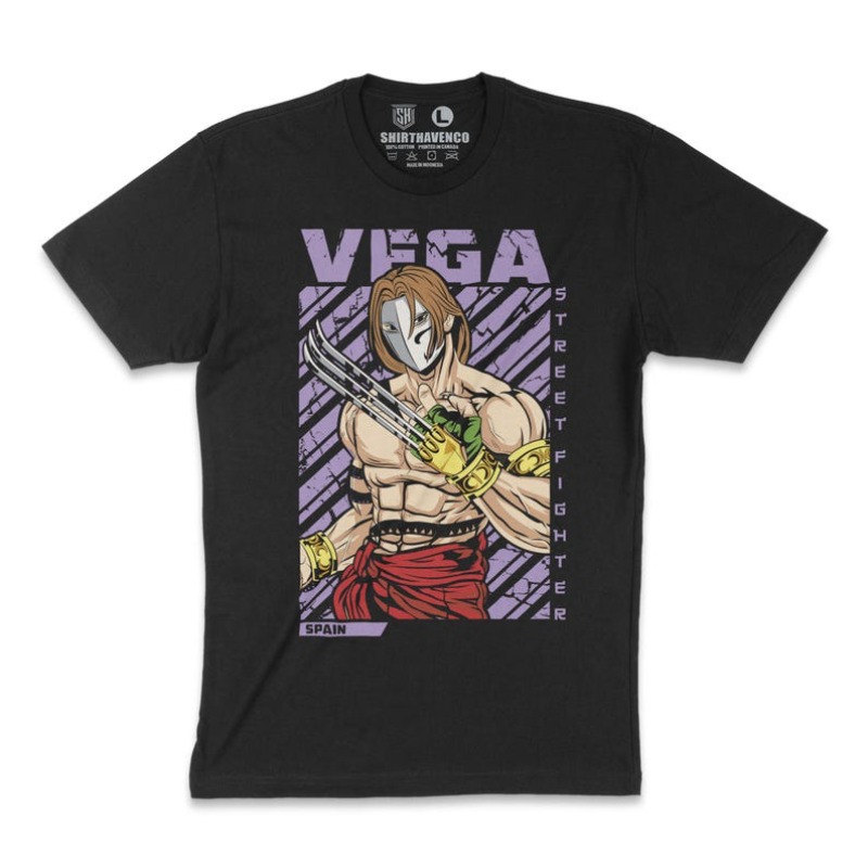 Arcade Vegas - 00012785 # A-Vega เสื้อยืดสตรีทไฟท์เตอร์ Tee Retro