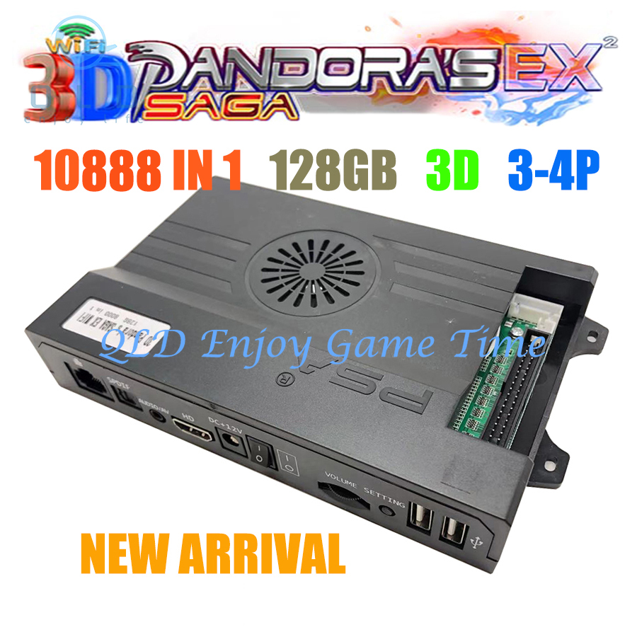 กล่องเกมอาร์เคด 128GB 3D Pando - Trackball Controller Arcade บทวิจารณ์และราคา