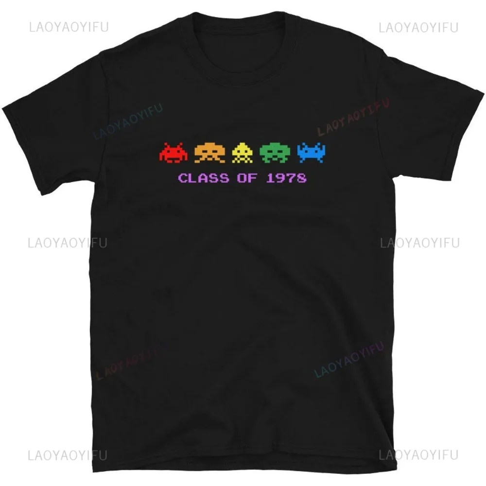 เสื้อยืดผู้ชายย้อนยุคลำลองสไตล - Arcade No บทวิจารณ์และราคา