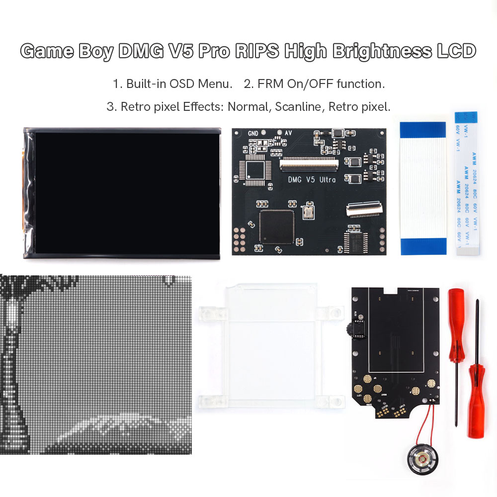 HISPEEDIDO สำหรับ GB Dmg V5 Pr - Lcd Screen Arcade บทวิจารณ์และราคา
