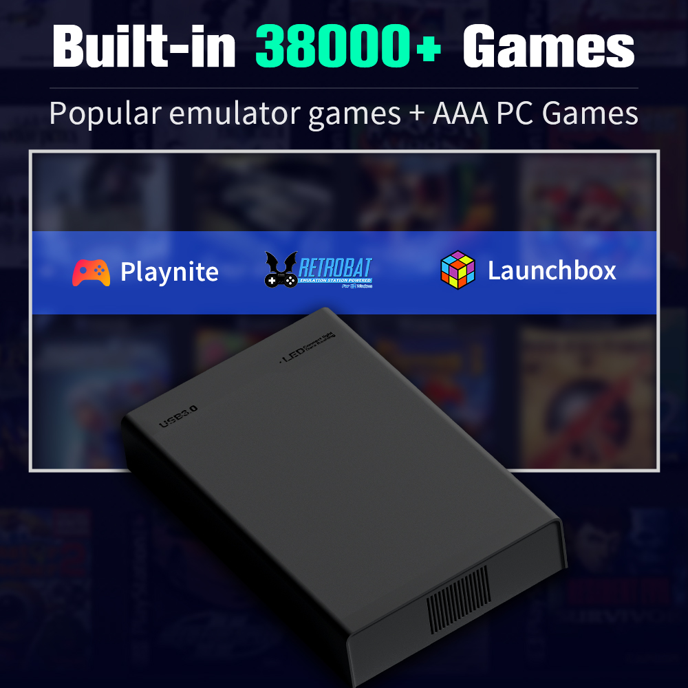 ฮาร์ดไดรฟ์เกม 500G พร้อมเกม 38 - Arcade X บทวิจารณ์และราคา
