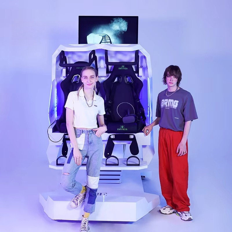เครื่องเล่นรถไฟเหาะเสมือนจริง  - 9D Vr Simulator บทวิจารณ์และราคา